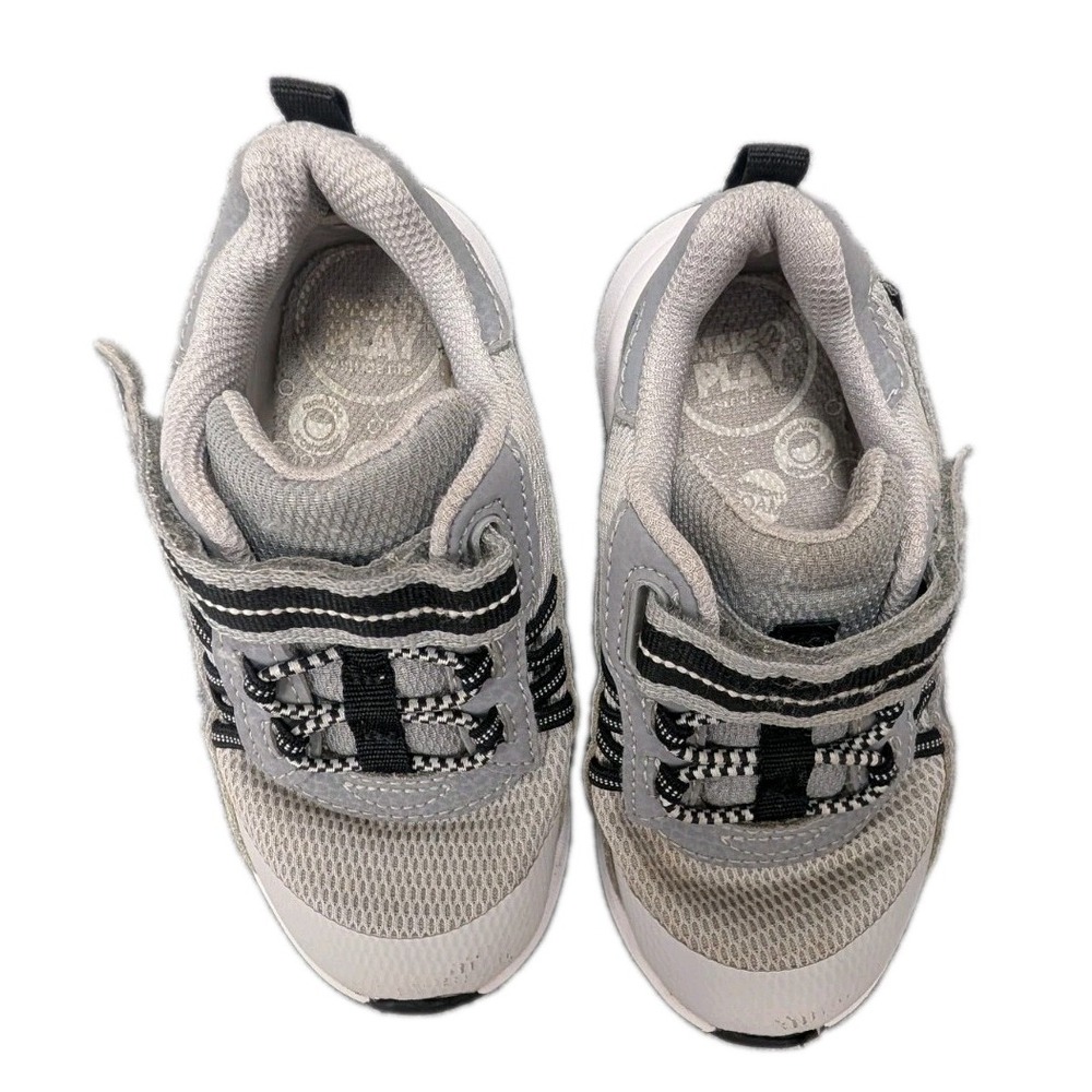 Stride Rite Boy's Sneakers Size 9.5 Hook Loop Tie Shoes Low Tops Athletic